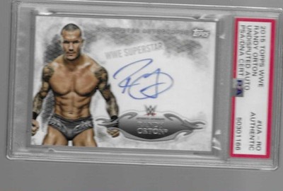 RANDY ORTON 2015 TOPPS WWE UNDISPUTED AUTO  CARD #UA-RO    PSA AUTHENTIC