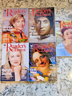 1999 - 2001 Readers digest magazines X 5 paperback