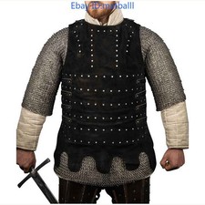 Medieval Knight Leather Armor Vest Cosplay LARP Renaissance Halloween Costume