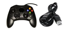Black Controller And Extension Cable For Xbox Original  Xbox Original