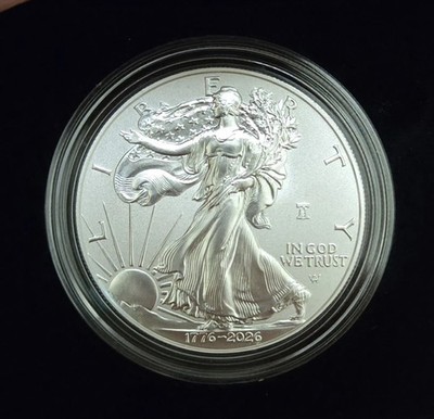   1776 - 2026 W SiIver Eagle Proof $1 250th Liberty Bell Privy First Strike