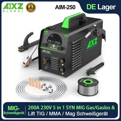 AIXZ 5-in-1 Schweißgerät 220V Gas Gaslos SYN Mehrschweißmaschine MIG/MAG/TIG/MMA