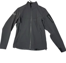 Arc'teryx Jacket Epsilon LT Fleece Lined M Black Full Zip Women's Corp Logo