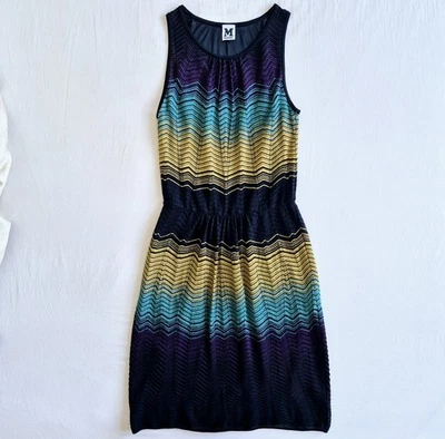 MISSONI Kleid IT42/34 36 gestreift schwarz ETUIKLEID Streifen ärmellos S wNEU - Bild 1 von 4