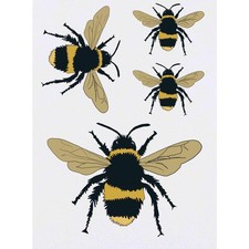 4 x 'Bee' Temporary Tattoos / Transfers TO00033871 