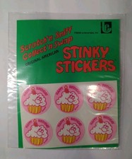 TREND Stinky Stickers Vtg Scratch N Sniff Sealed Whipped Cream Happy Birthday