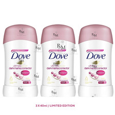 3 x 40g Dove DEO Stick Ultimate Repair Darkmarks  Corrector Antiperspirant -Lily