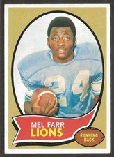 1970 Topps #52 MEL FARR Detroit Lions ROOKIE CARD - EXMT+ 03. rookie card picture