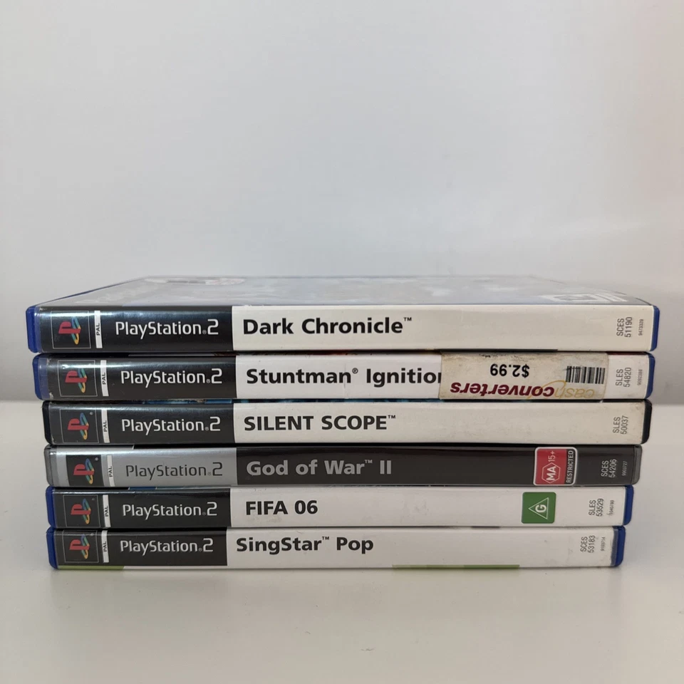 8x PS2 Game Bundle – Dark Chronicle, God of War 2, Silent Scope + More (Tested) - Image 2 of 4