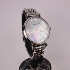 Emporio Armani EA AR1682 Watch Women's Stainless Steel Mother of Pearl Dial
