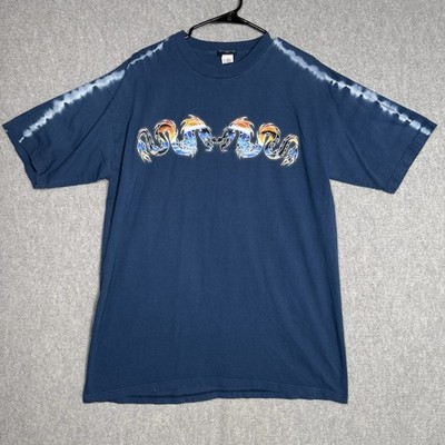 Extreme Limit  Shirt Mens Size XL Y2K Blue Dragon Vintage Y2K Blue Shirt