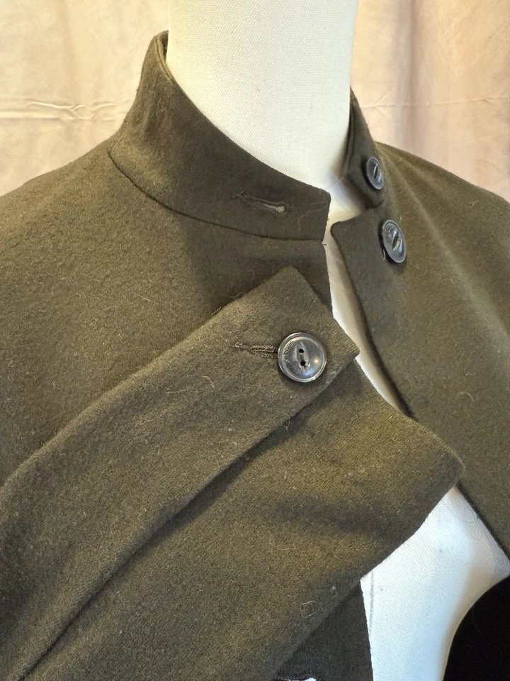 Rag & Bone Slade Blazer Women Size 0 / 100% Wool Jacket Olive  /  Forest Green - Image 3 of 4