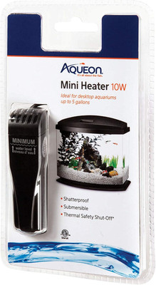 Aqueon Small Aquarium Fish Tank Submersible Mini Flat Heater up to 5 Gallon Aqua