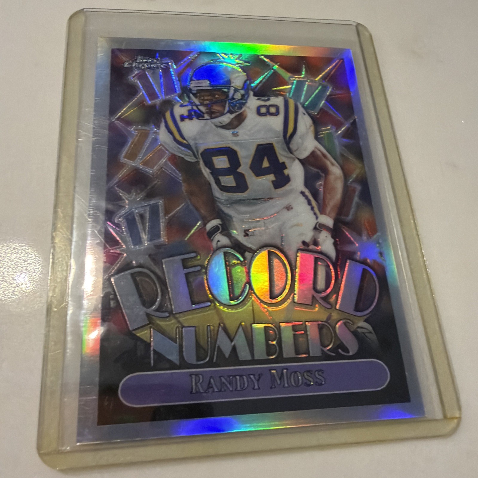 1999 Topps Chrome Record Numbers Refractors Football Randy Moss #RN1