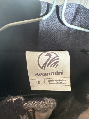 Swanndri Women’s Seattle Wool Jacket Size 16 Excellent Condition Pink/black Chck - Picture 2 of 7