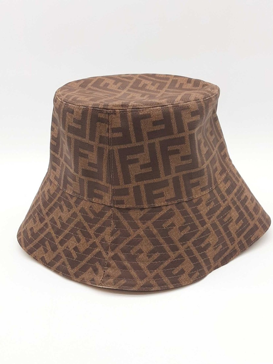 Fendi Zucca Coated Canvas Bucket Hat Size L Eb1225wrxde | eBay