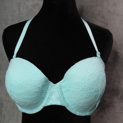 Victorias Secret Bra Womens 38C Mint Lace Multi-Way Convertible Push Up Padded