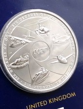2024 - Six Decades of James Bond 007 -Completer Coin- -BUNC -UK- £5 Five Pounds