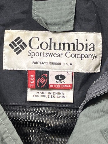 Columbia Titanium Interchange Jacket Mens Size Large Long Sleeve Waterproof Gray - Picture 14 of 17
