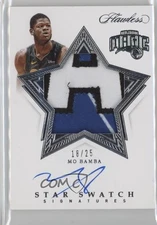 2019-20 Panini Flawless Star Swatch Signatures /25 Mo Bamba #SW-MOB Auto