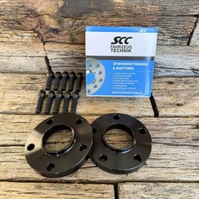 40mm 2x20mm Spurverbreiterung SCC für BMW mit Schrauben Spurplatte Schwarz TÜV