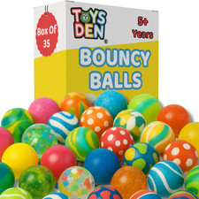 35 Bouncy Jet Balls 30mm Party Children Toy Loot Bags Fillers Kid Gift Birthday