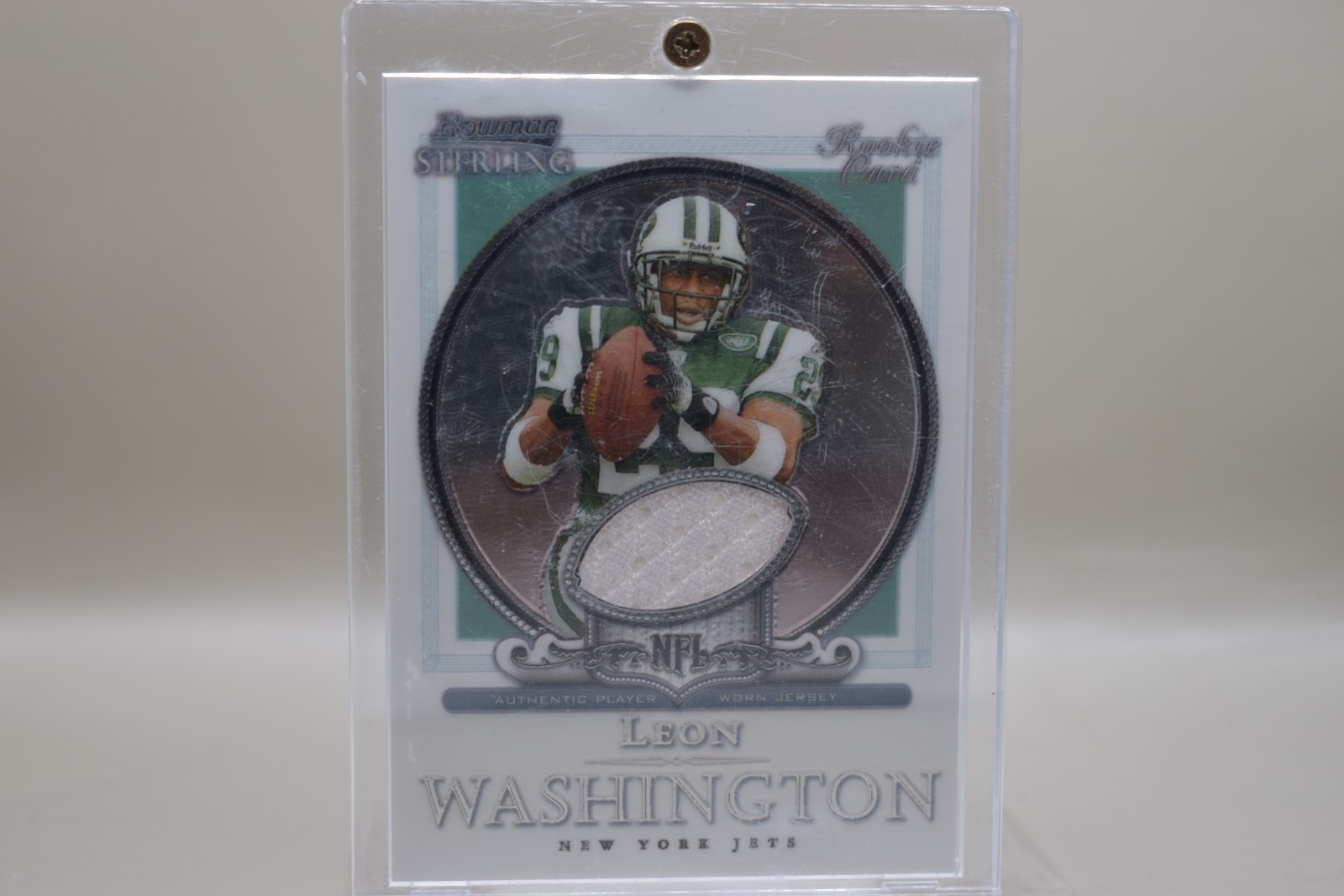 2006 Bowman Sterling - Relics Leon Washington #BS-LWA (MEM, RC)