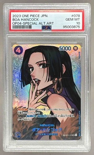 Boa Hancock 2023 Japanese One Piece OP04 #OP01-078 Special Alt Art PSA 10