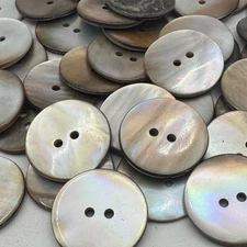 Rare Brown-Pink-Rainbow Mother Of Pearl MOP Shell Blazer Button 25mm 1" 2hole
