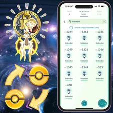 Pokémon PTC Go — Non-Shiny Indeedee x10 — 100k Stardusts —Digital Delivey♻️