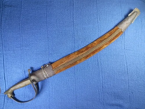 Shamshir India Dress Sword with Scabbard Navy used 1940 to WW2 Vintage