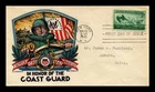 Coast Guard 1945 First Day Cover Staehle Cachet