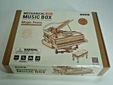 ROKR MECHANICAL MUSIC BOX MAGIC PIANO 3D PUZZLE MODEL AMK81  NEW IN SEALED BOX