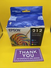 Epson 212 Claria Standard Capacity Ink Cyan Magenta Yellow 3-Pack 09/2027