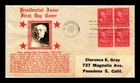 US COVER JOHN ADAMS PRESIDENTIAL SERIES FDC SCOTT 806 BLOCK CROSBY PHOTO CACHET