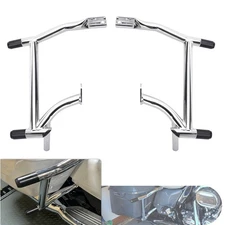 Chrome Rear Saddlebags Guard Crash Bars For Harley Touring Street Glide 09-25