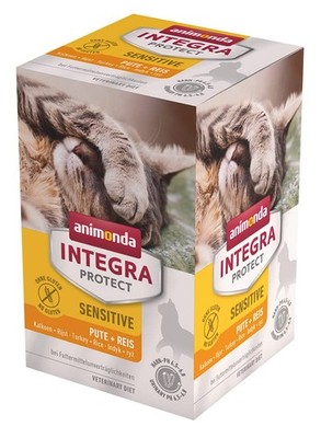 animonda INTEGRA PROTECT Katzenfutter nass Sensitive 100 g (6er Pack), brown