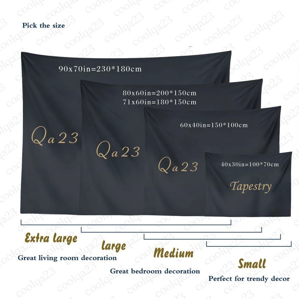 Cartel artístico de tela gótico para colgar en la pared tapiz bosque de cuervos extra grande lago luna Foto 2 de 4