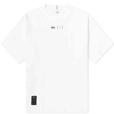 MCQ ALEXANDER MCQUEEN IC0 T-Shirt Icon Zero Logo En Coton Patch Tee Bnwt L - Photo 1/4