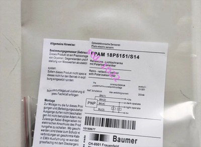 NEW FOR Baumer Electric FPAM 18P5151/S14 Proximity Switch Sensor 1PCS