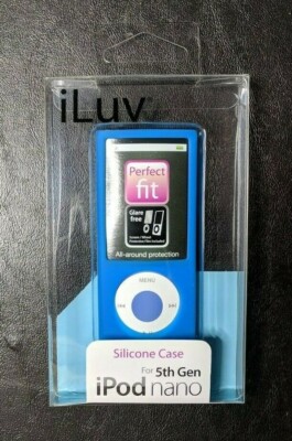 iLuv iCC302 Blue Silicone Soft Case for Apple iPod 5th Generation Nano