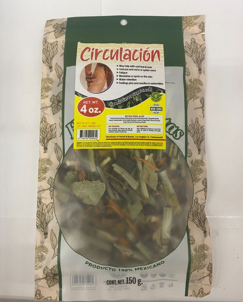 Circulación Herbal Blend | Natural Support for Circulatory Health | 4oz Bag