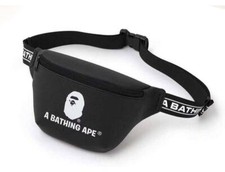 A Bathing Ape BAPE Belt Bag Sling Bag Black MOOK 2019 Spring Collection