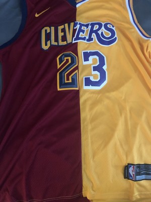 lebron james split jersey