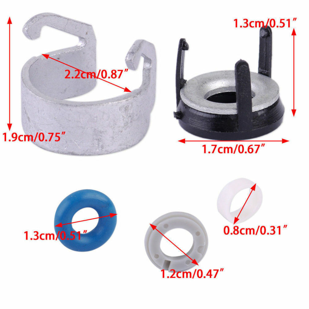 4PCS Fuel Injectors Oring Seals Repair Kits Fit AUDI A3 A4 A5 A7 Fit