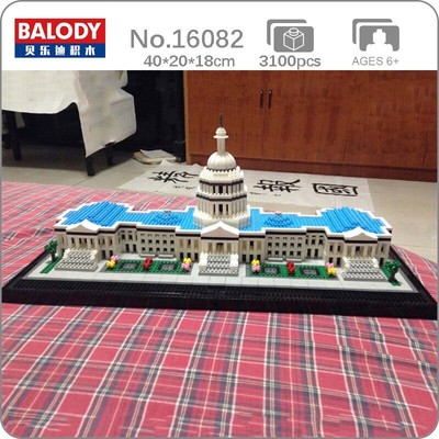 Neu United States Capitol Congress Modell Mini Diamond Blocks Steine Gebäude ...