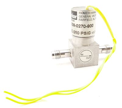 Parker 009-0270-900 Miniature Calibrant Valve 24VDC, 250Psi, 2 Way
