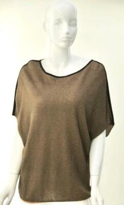 She is So Brown Lurex Pullover Women's US 16 / EU 48