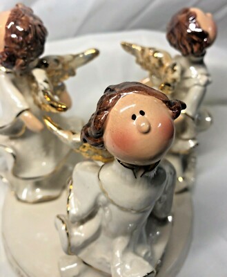 Heavenly Friends Warm Blessings 3 Angel Figurines Candle Heavenly Friends Warm Blessings 3 Angel Figurines Candle