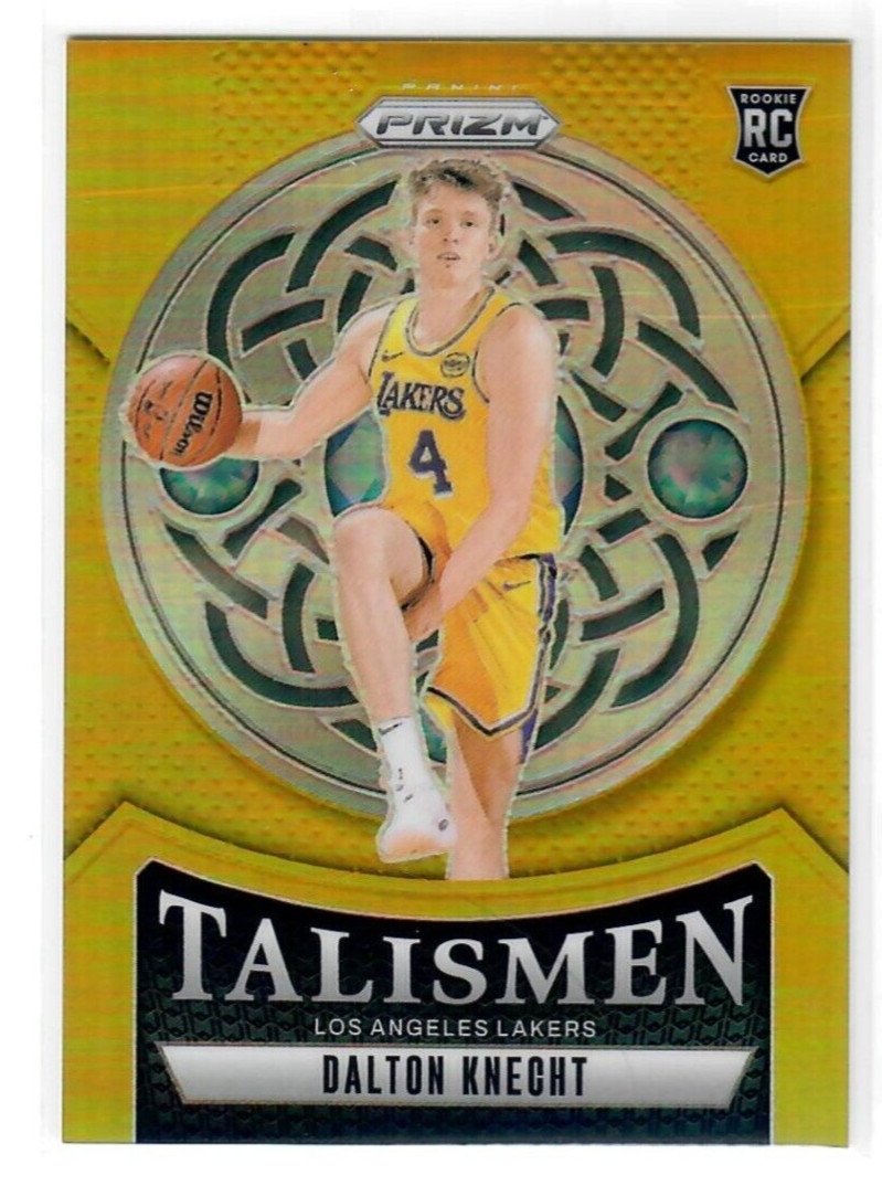 2024-25 Panini Prizm Dalton Knecht Talismen #15 Gold Prizm RC 2/10 - Lakers